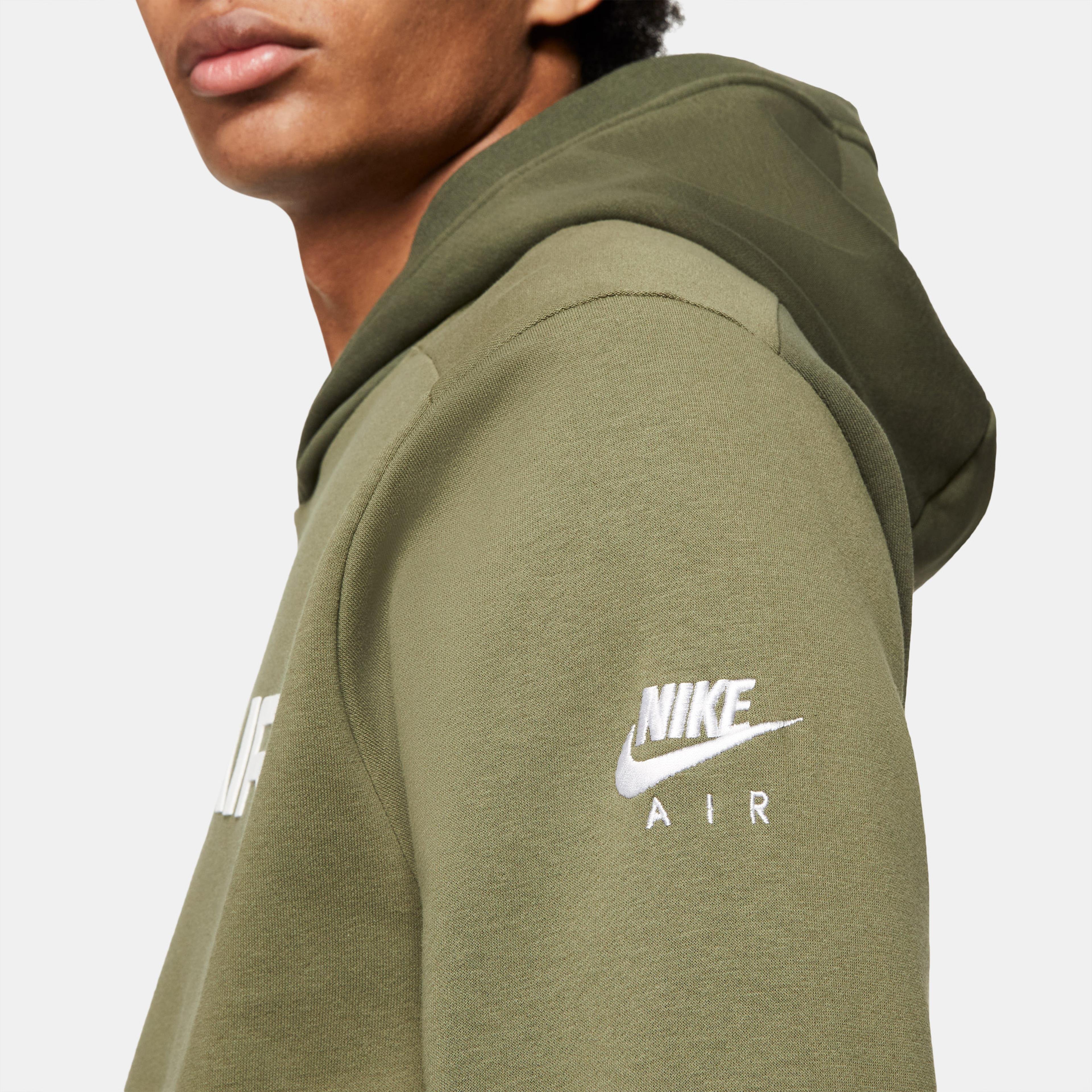 Nike Sportswear Air Pullover Flc Erkek Haki Sweatshirt