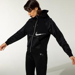 Nike Nsw Icon Clash Kadın Siyah Sweatshirt