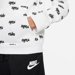 Nike Sportswear Script Çocuk Beyaz Sweatshirt