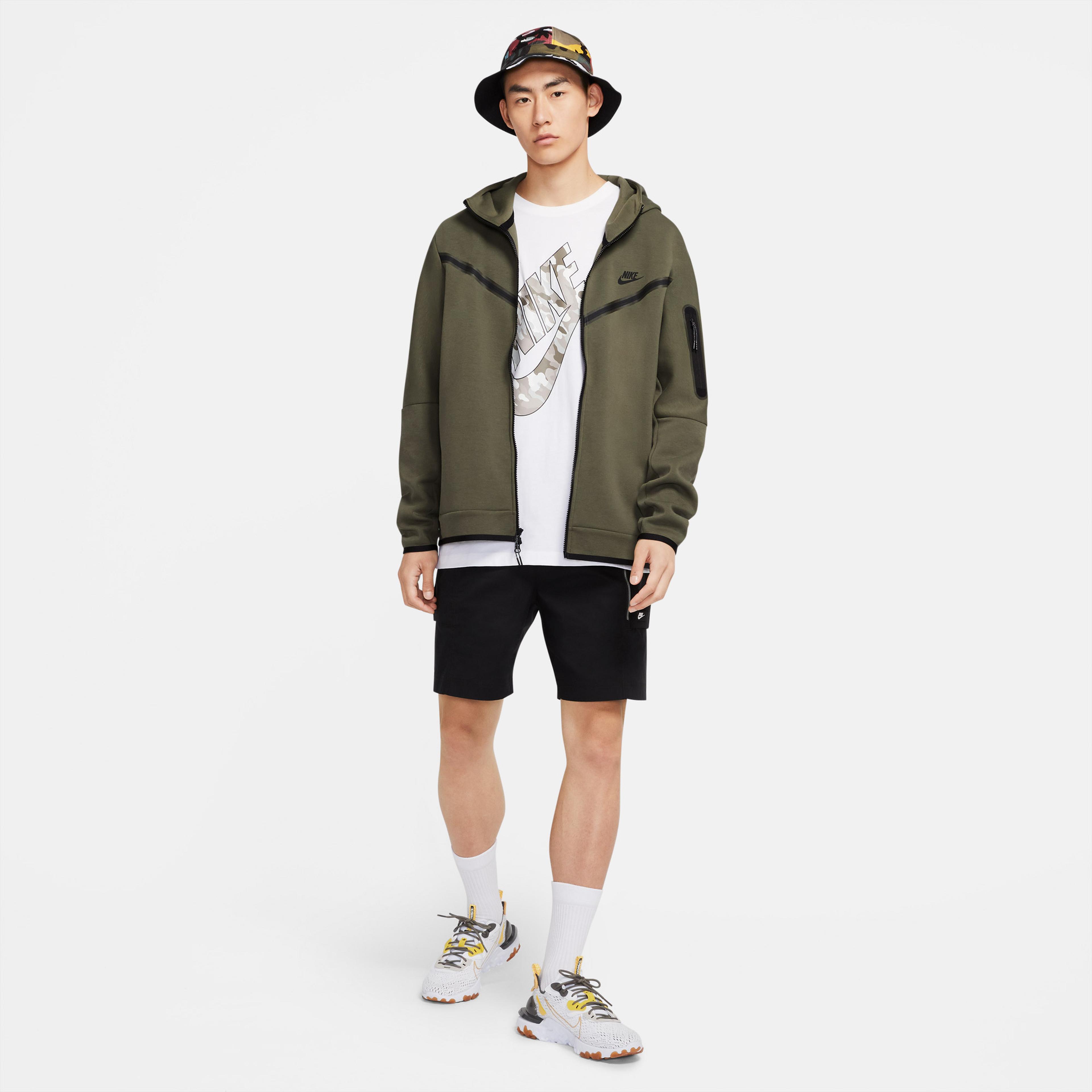 Nike Sportswear Tech Fleece Full-Zip Erkek Yeşil Sweatshirt