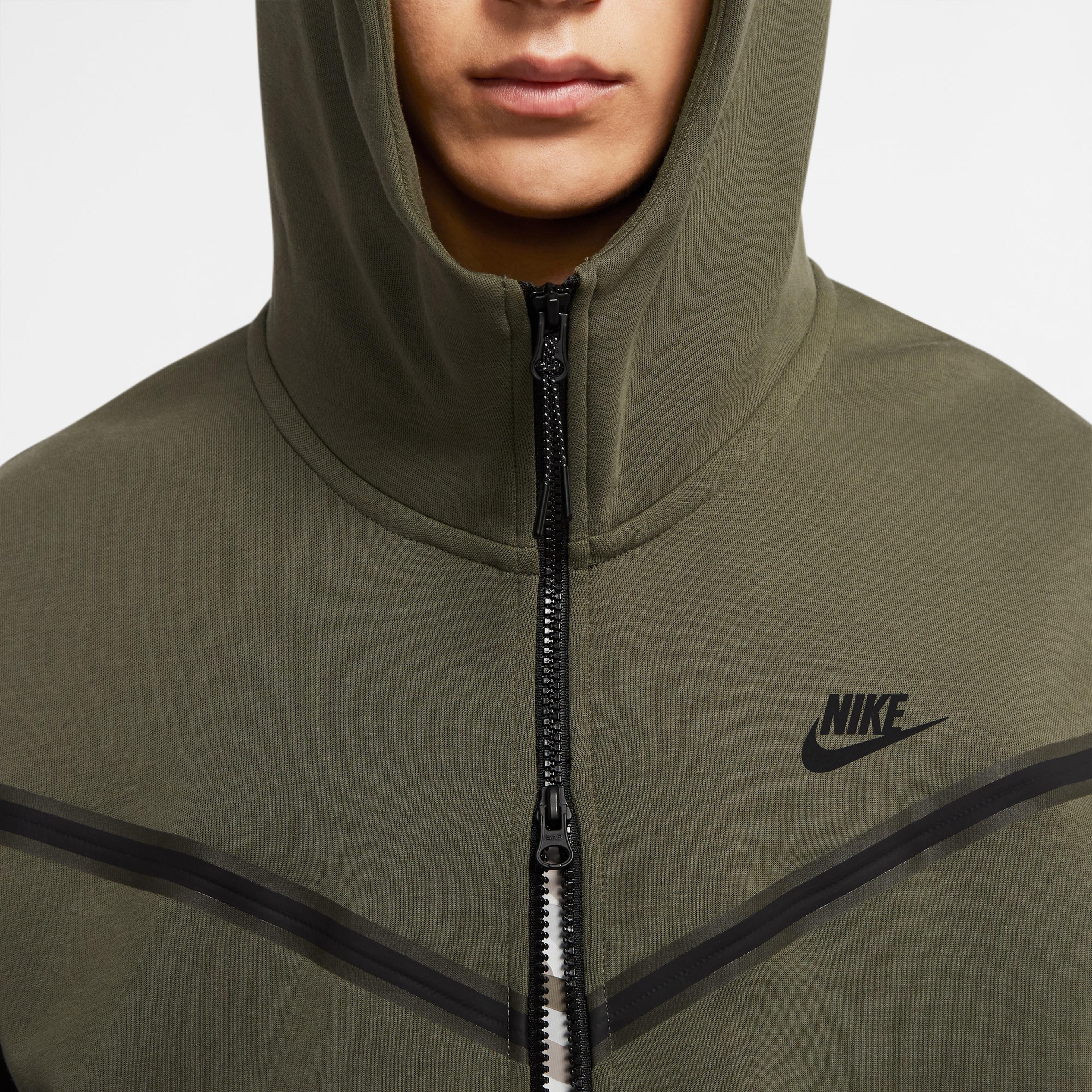Nike Sportswear Tech Fleece Full-Zip Erkek Yeşil Sweatshirt