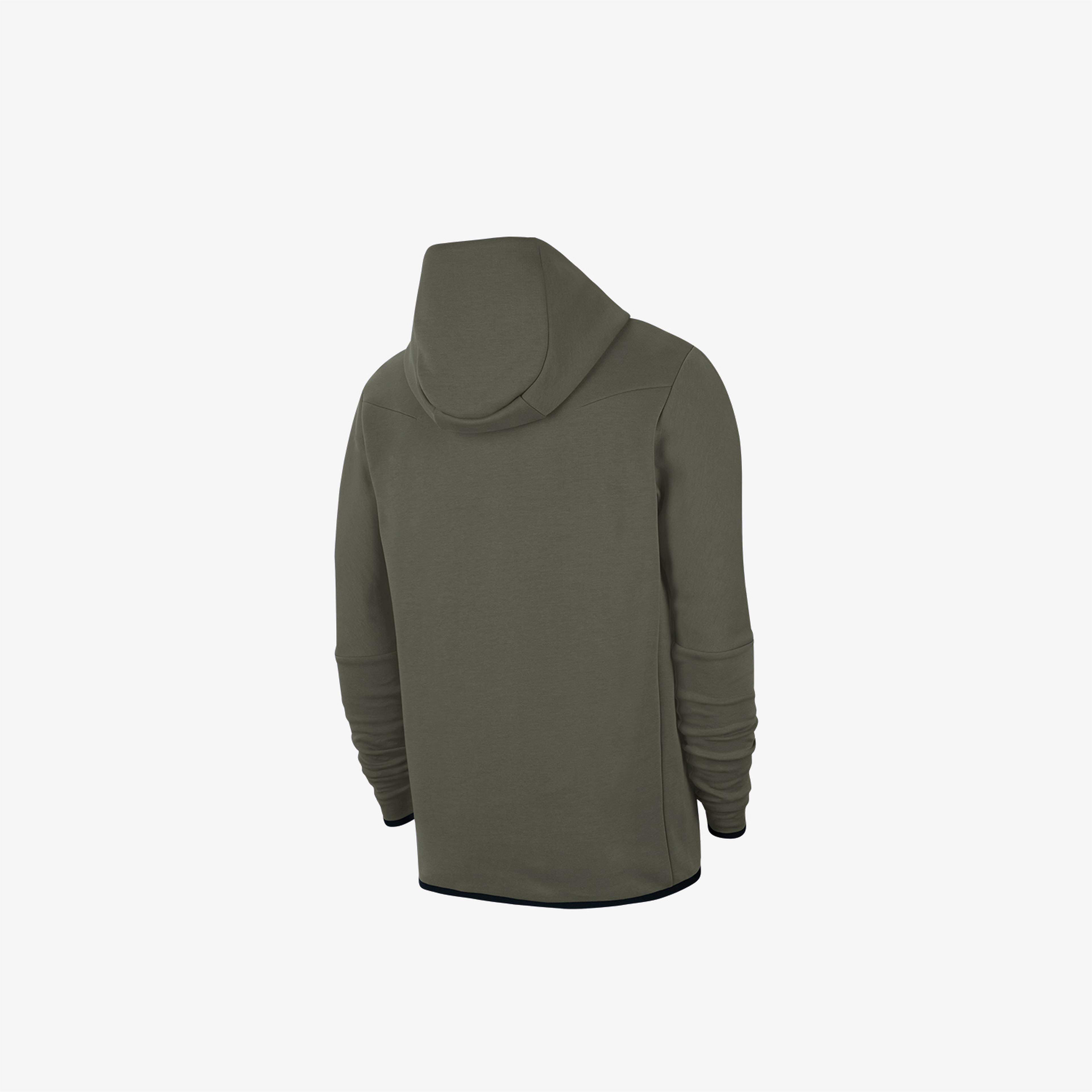 Nike Sportswear Tech Fleece Full-Zip Erkek Yeşil Sweatshirt