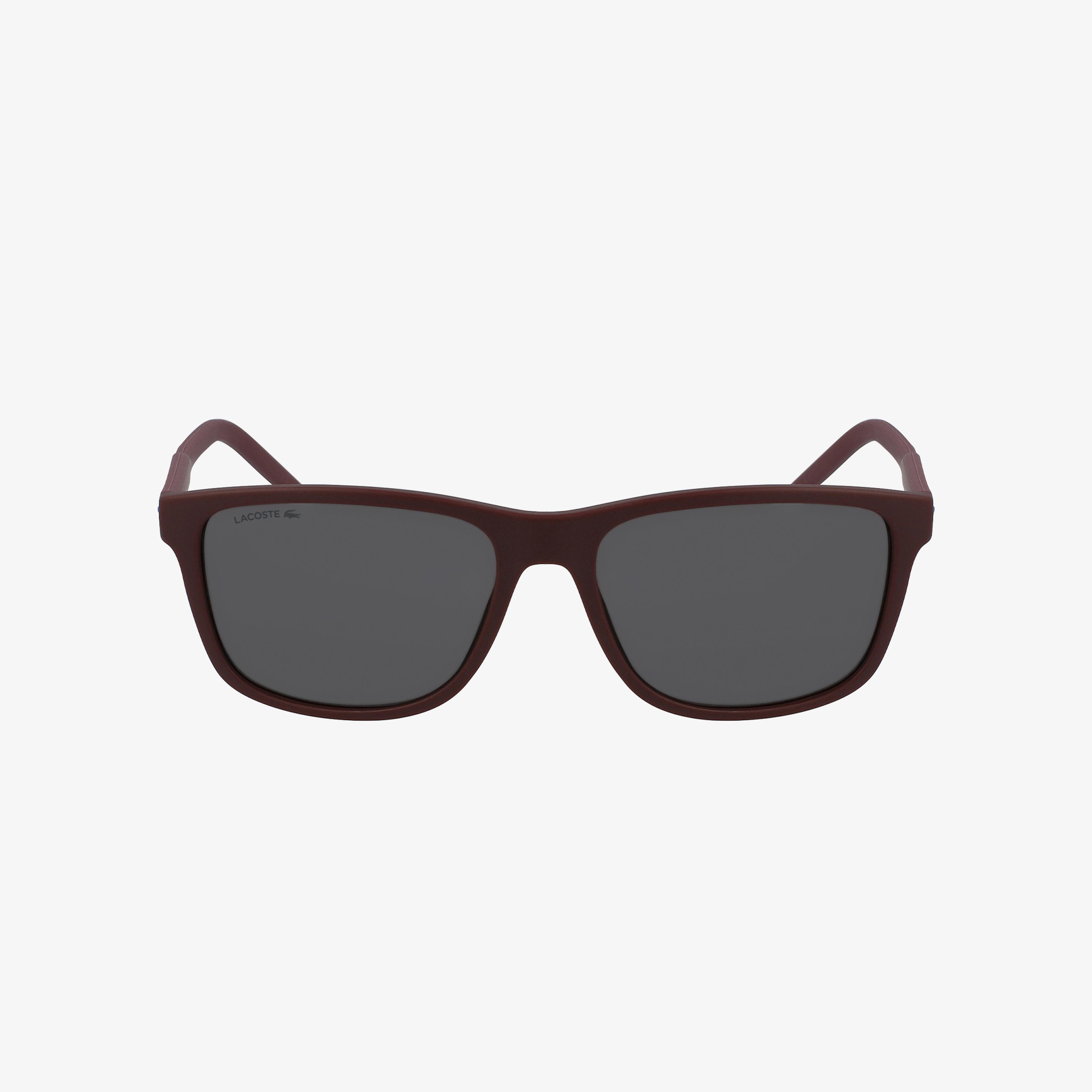 Lacoste Modified Rectangle Unisex Bordo Güneş Gözlüğü