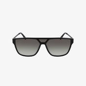 Lacoste Modified Rectangle Unisex Siyah Güneş Gözlüğü