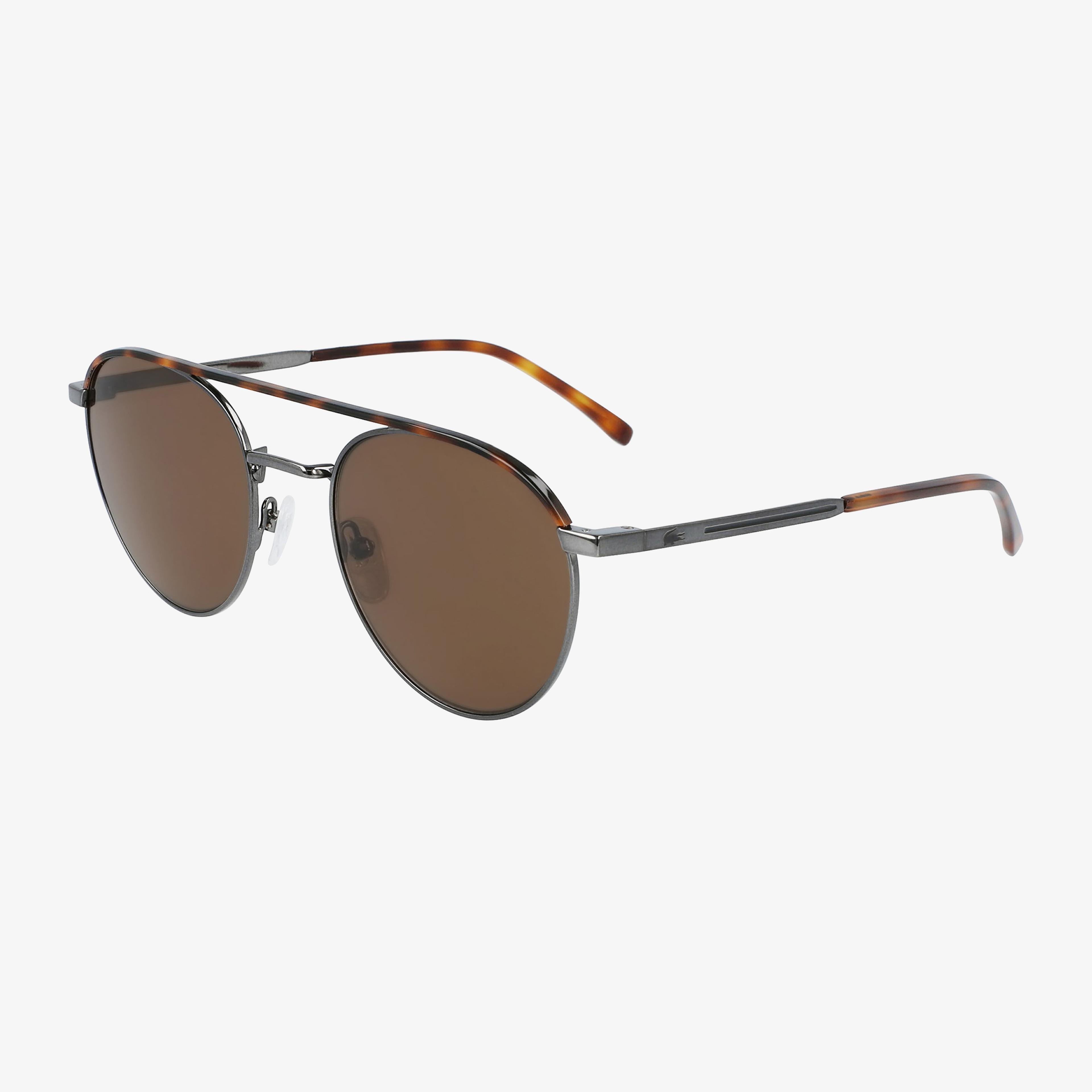 Lacoste Oval Unisex Gri Güneş Gözlüğü