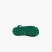 Lacoste L.30 Slide 0921 1 Cui Çocuk Deri Yeşil - Beyaz Terlik