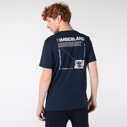 Timberland SS Story Telling Graphic Coastal Co Erkek Lacivert T-Shirt