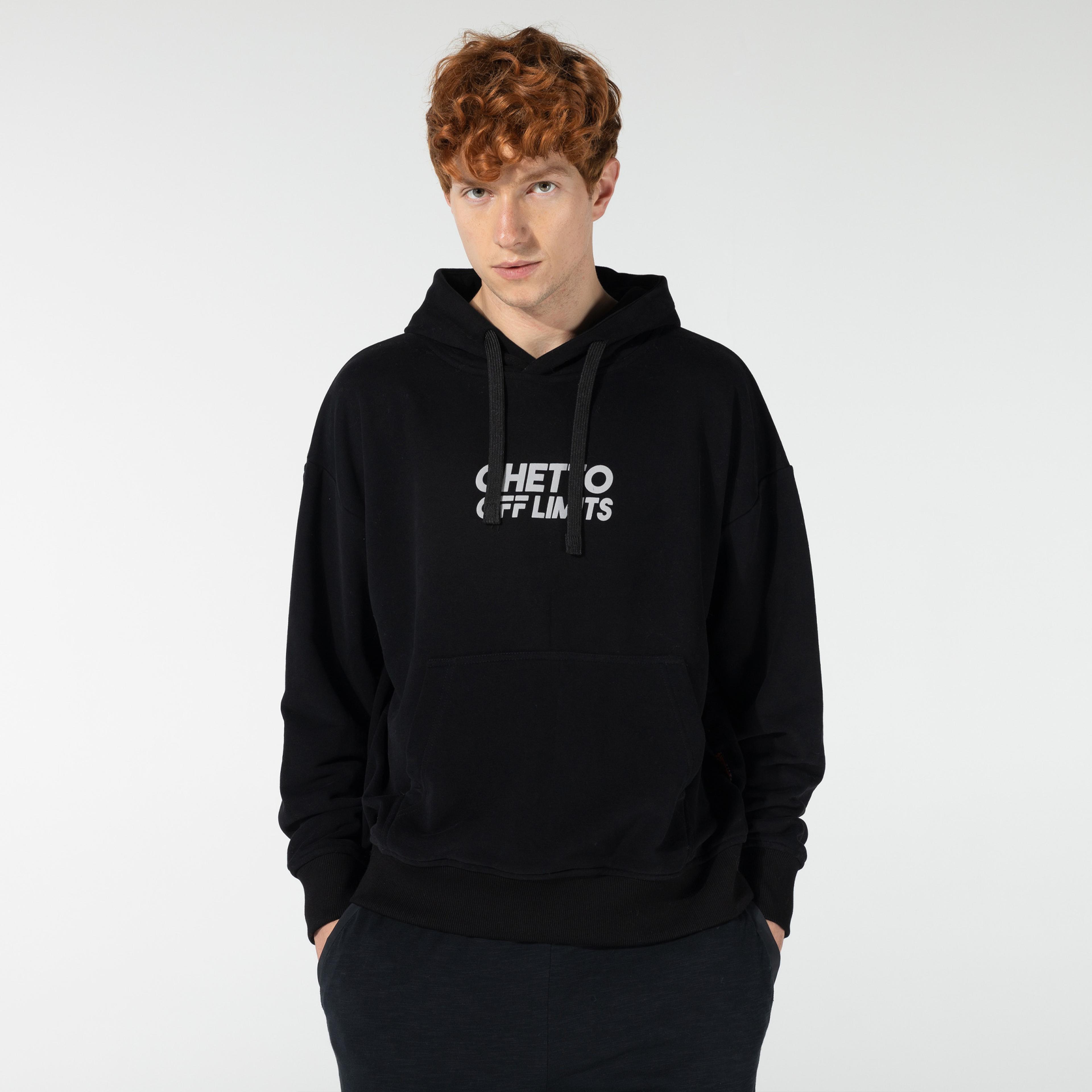 Ghetto Off Limits Unisex Siyah Sweatshirt