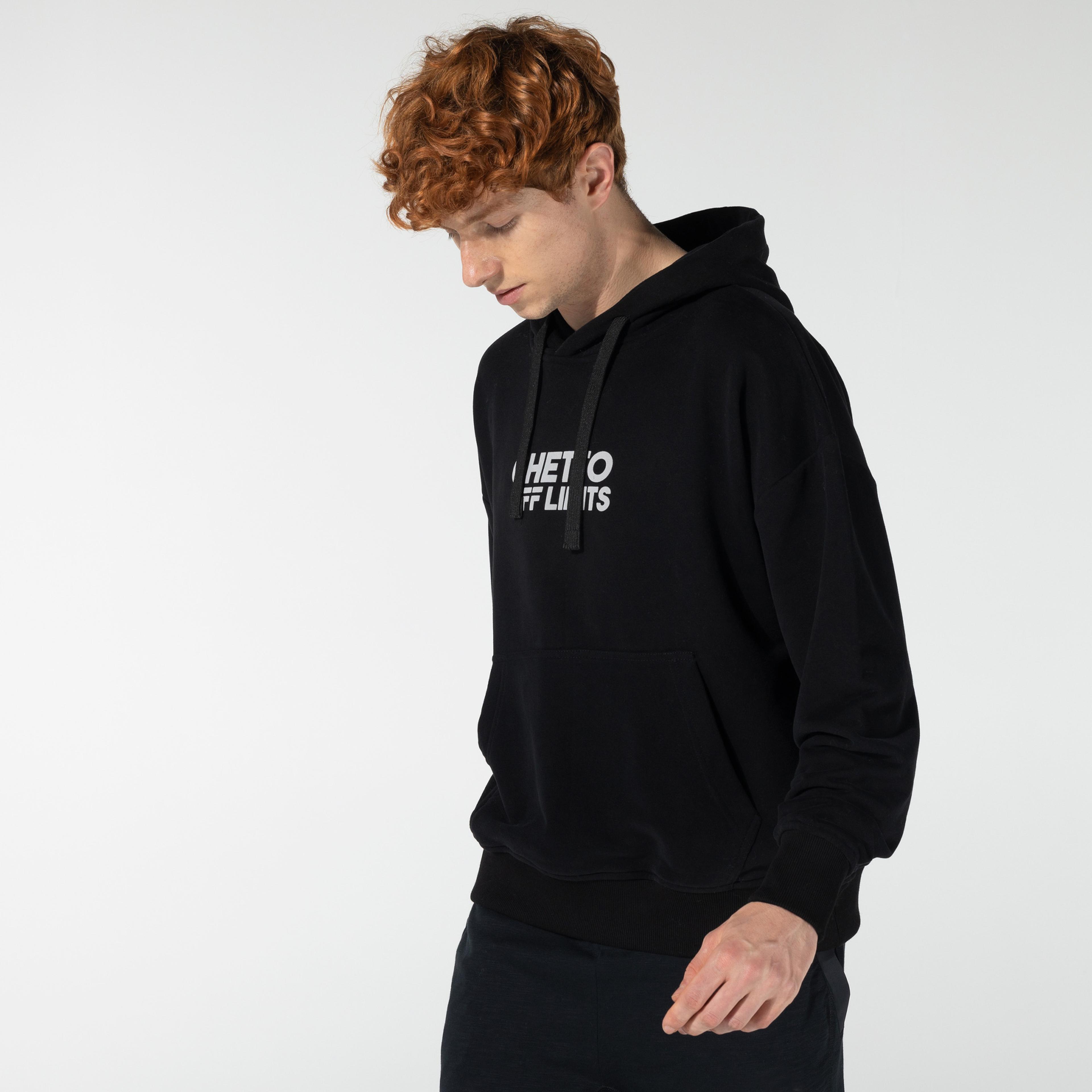 Ghetto Off Limits Unisex Siyah Sweatshirt