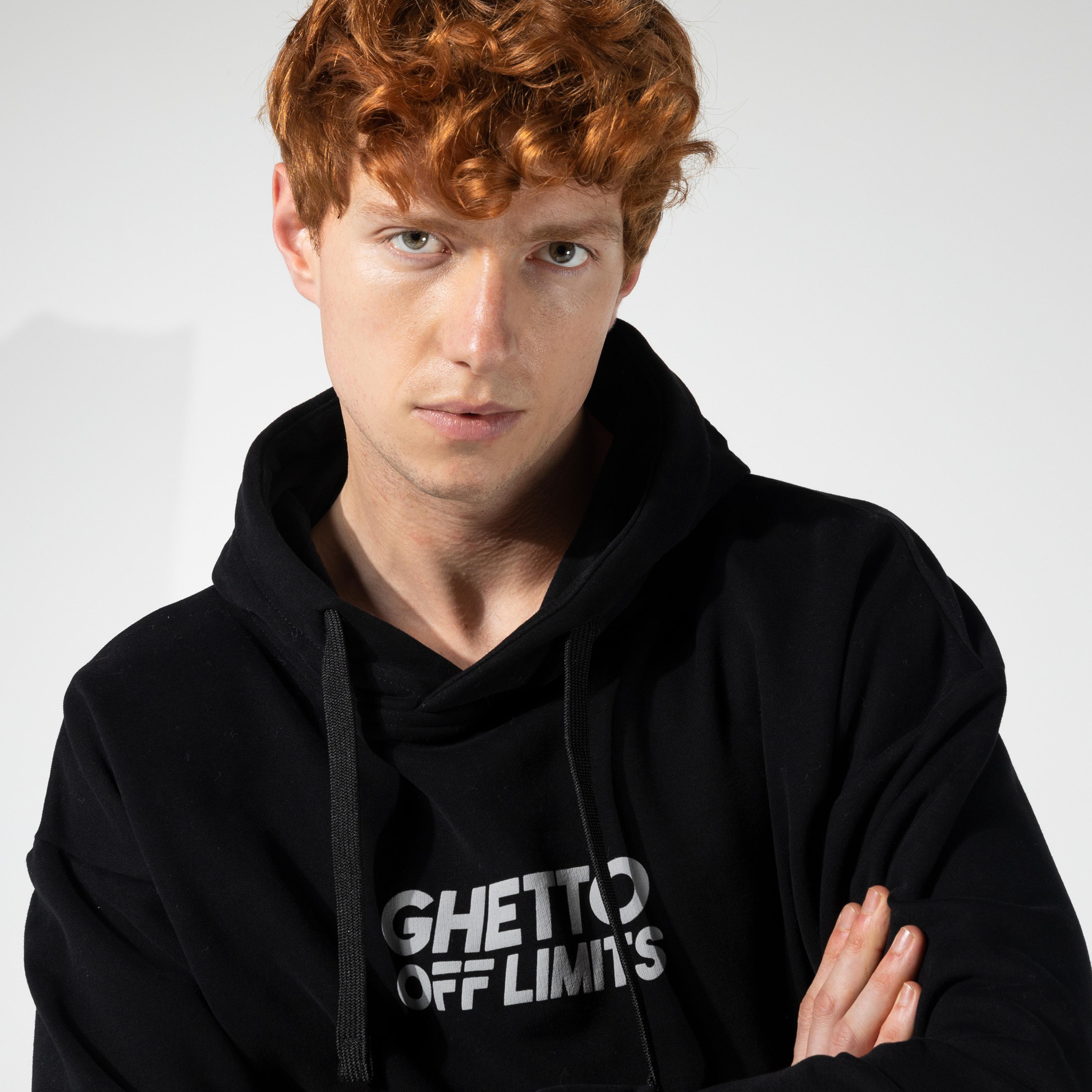Ghetto Off Limits Unisex Siyah Sweatshirt