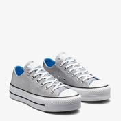 Converse Chuck Taylor All Star Lift Low Kadın Platform Gri Sneaker