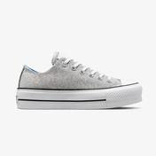 Converse Chuck Taylor All Star Lift Low Kadın Platform Gri Sneaker