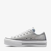 Converse Chuck Taylor All Star Lift Low Kadın Platform Gri Sneaker