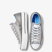 Converse Chuck Taylor All Star Lift Low Kadın Platform Gri Sneaker