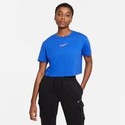 Nike Sportswear Crop Prnt Kadın Mavi T-Shirt