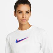 Nike Sportswear Crop Prnt Kadın Beyaz T-Shirt