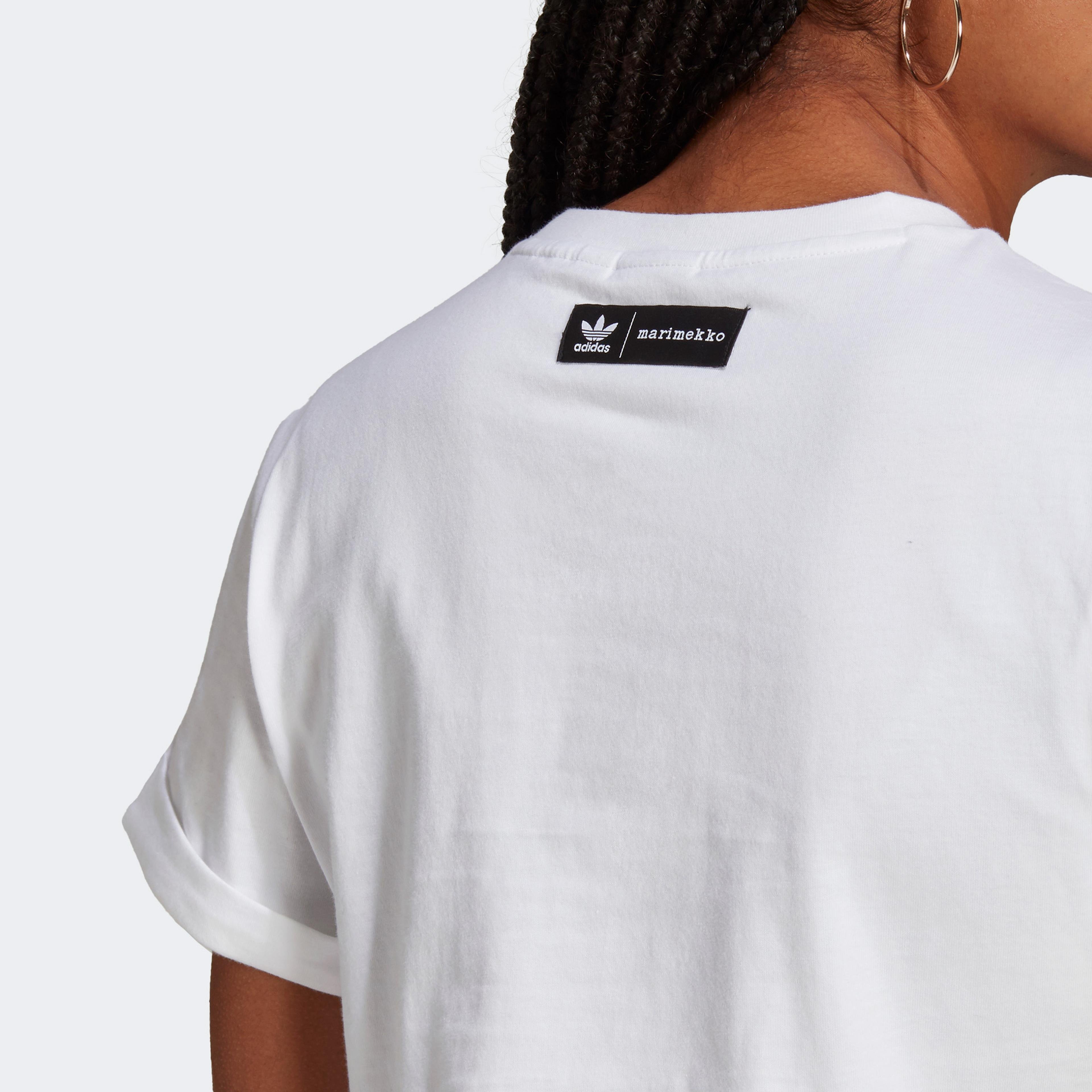 adidas Marimekko Trefoil Infill Kadın Beyaz T-shirt