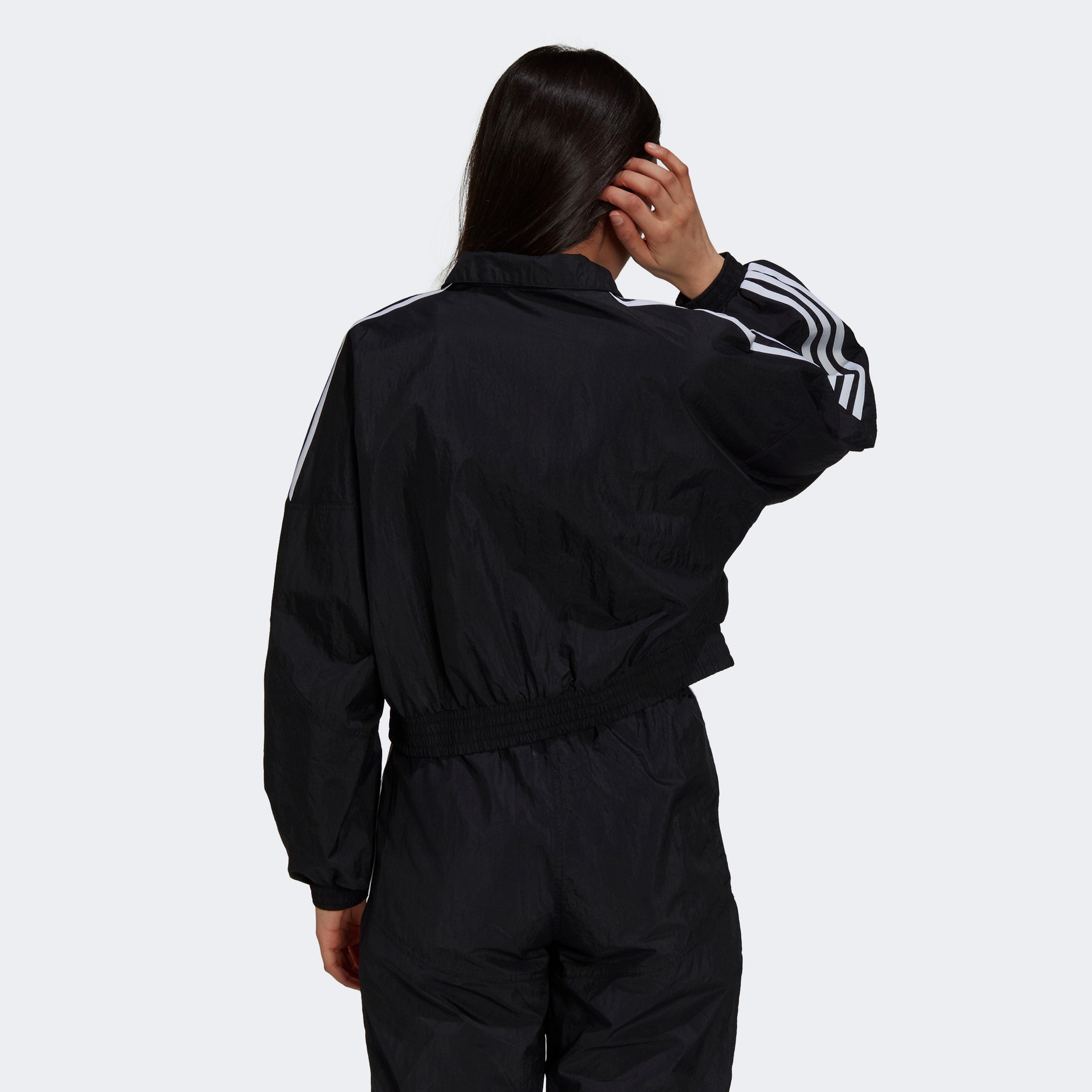 adidas Classics Disrupted Icon Kadın Siyah Eşofman Üstü