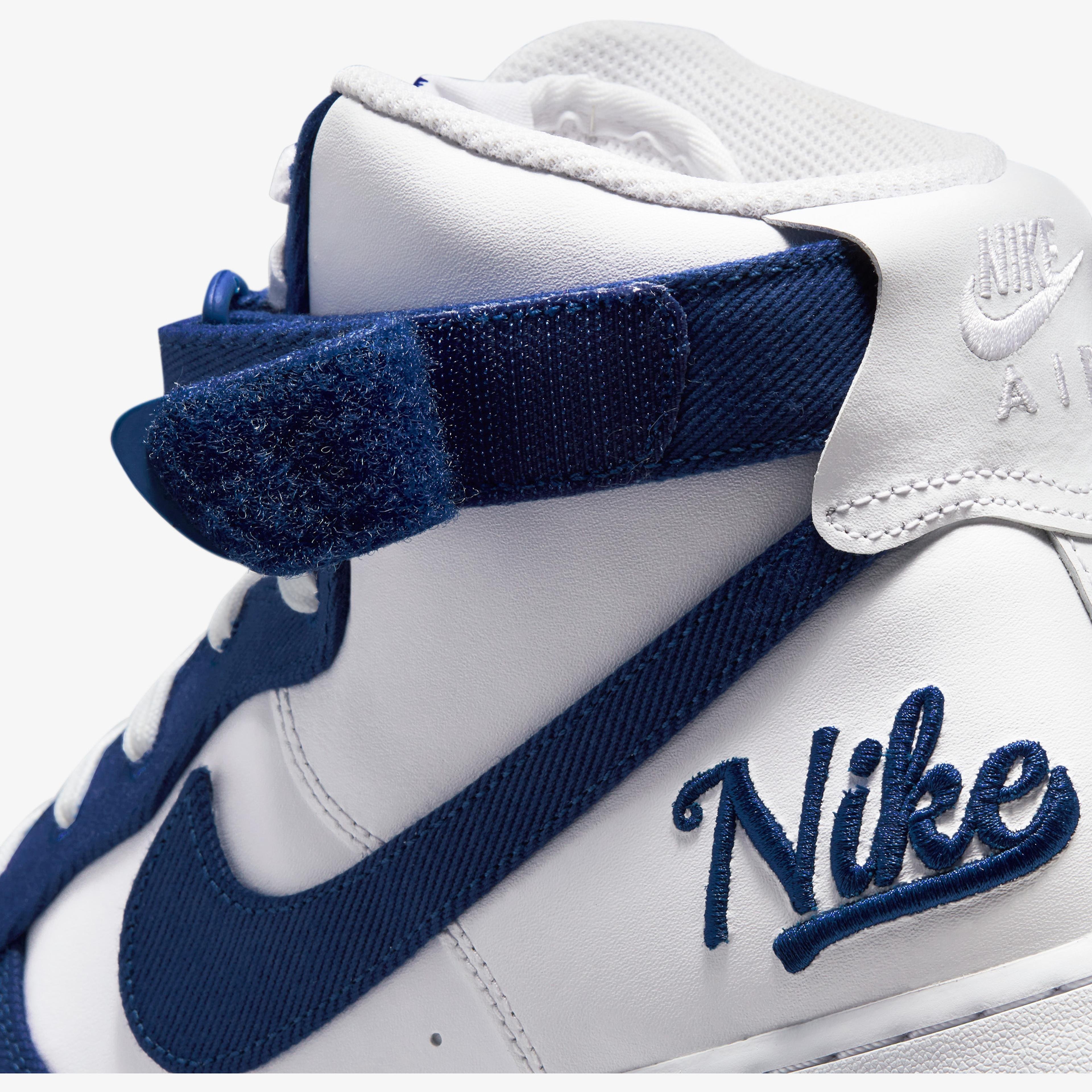 Nike Air Force 1 High '07 EMB Dodgers Erkek Beyaz Spor Ayakkabı