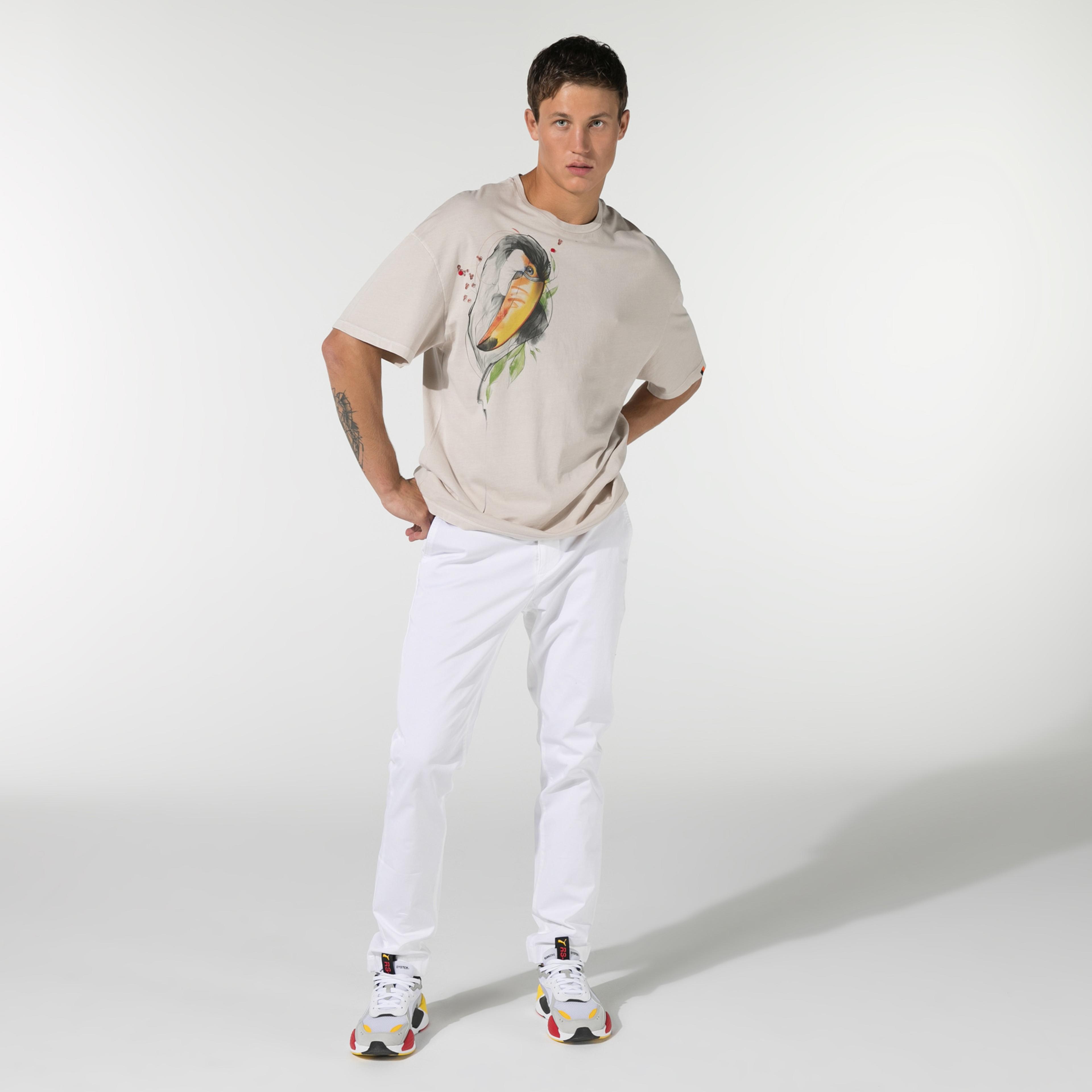 Tattoom Art Gallery Unisex Taş Rengi T-Shirt