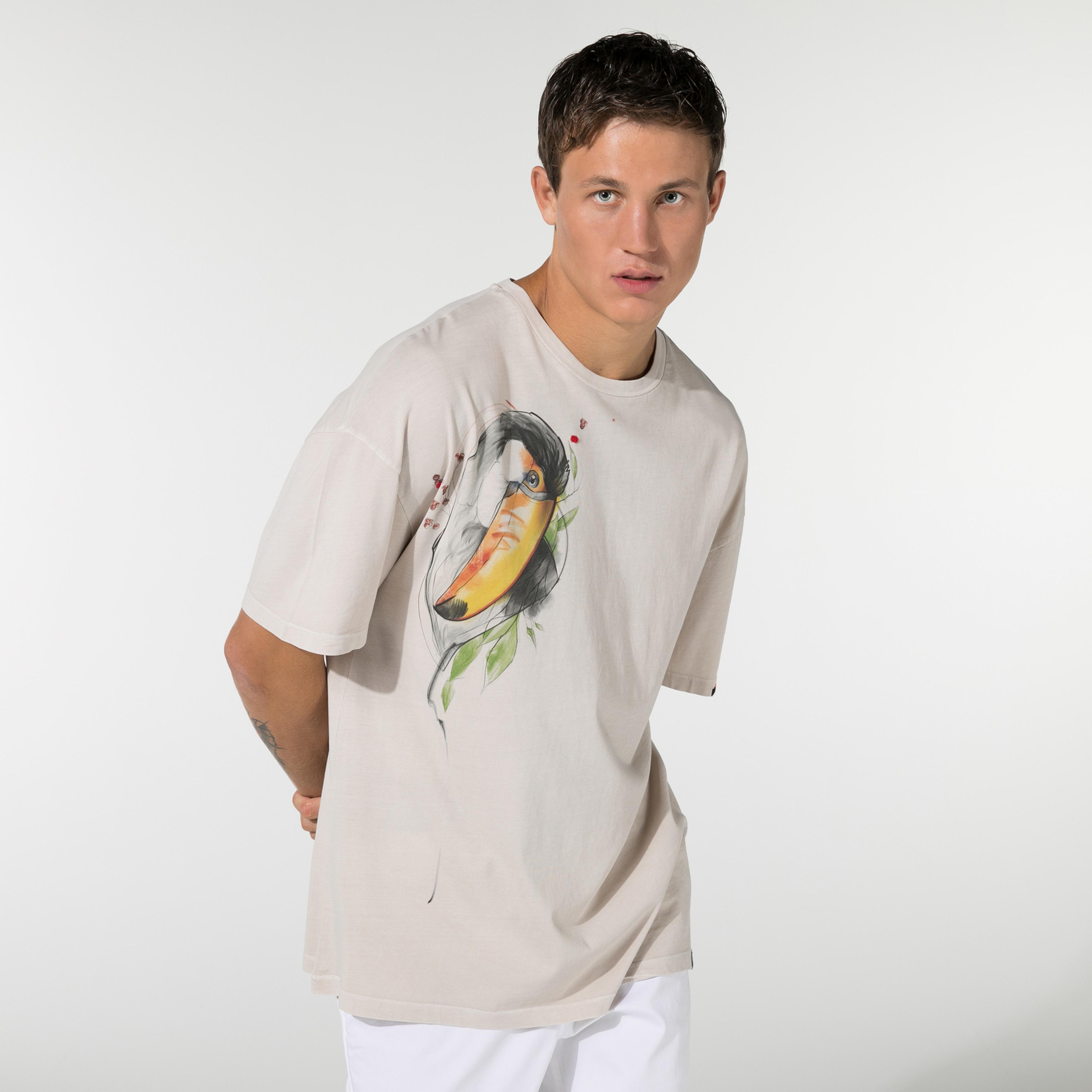 Tattoom Art Gallery Unisex Taş Rengi T-Shirt