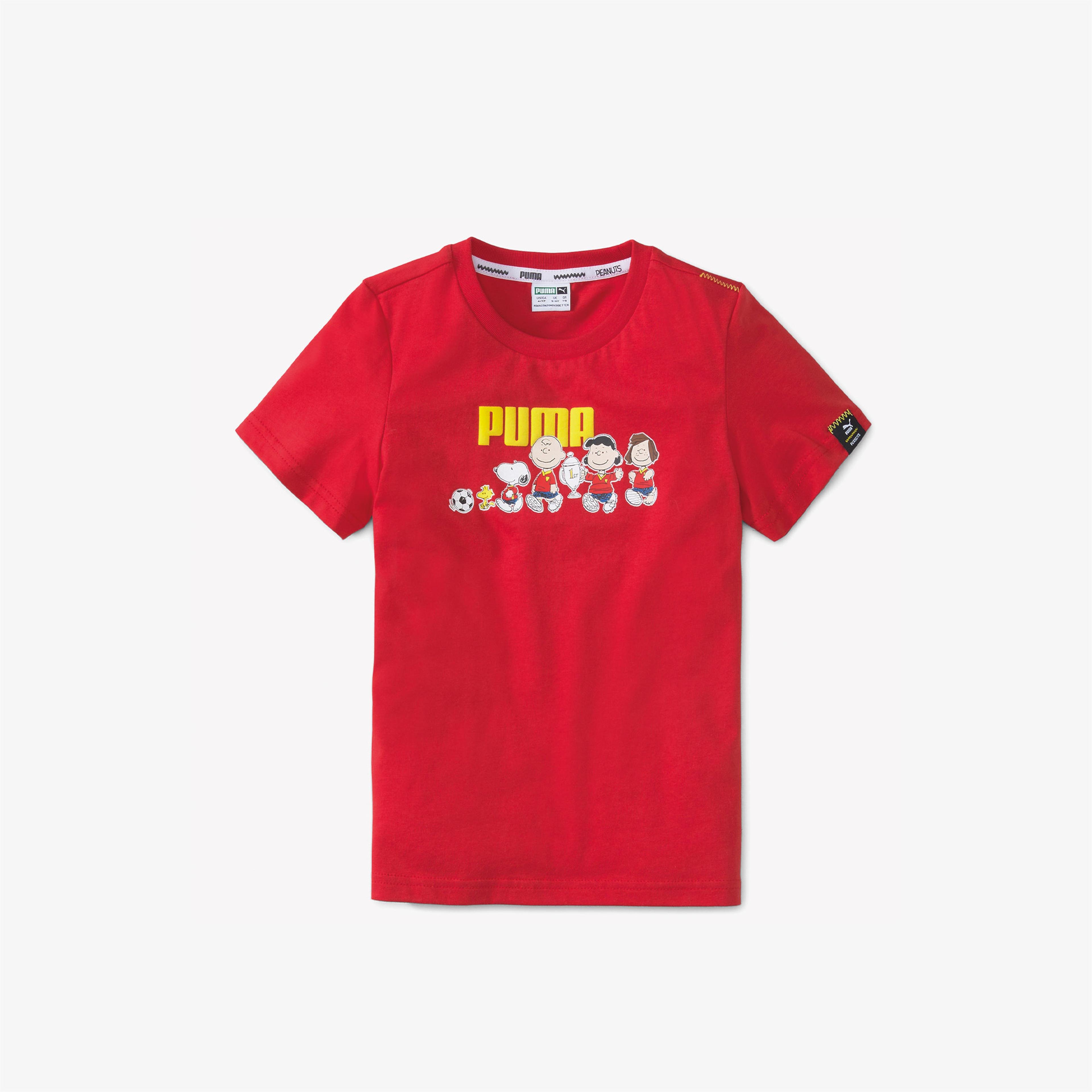 Puma X Peanuts Çocuk Kırmızı T-Shirt