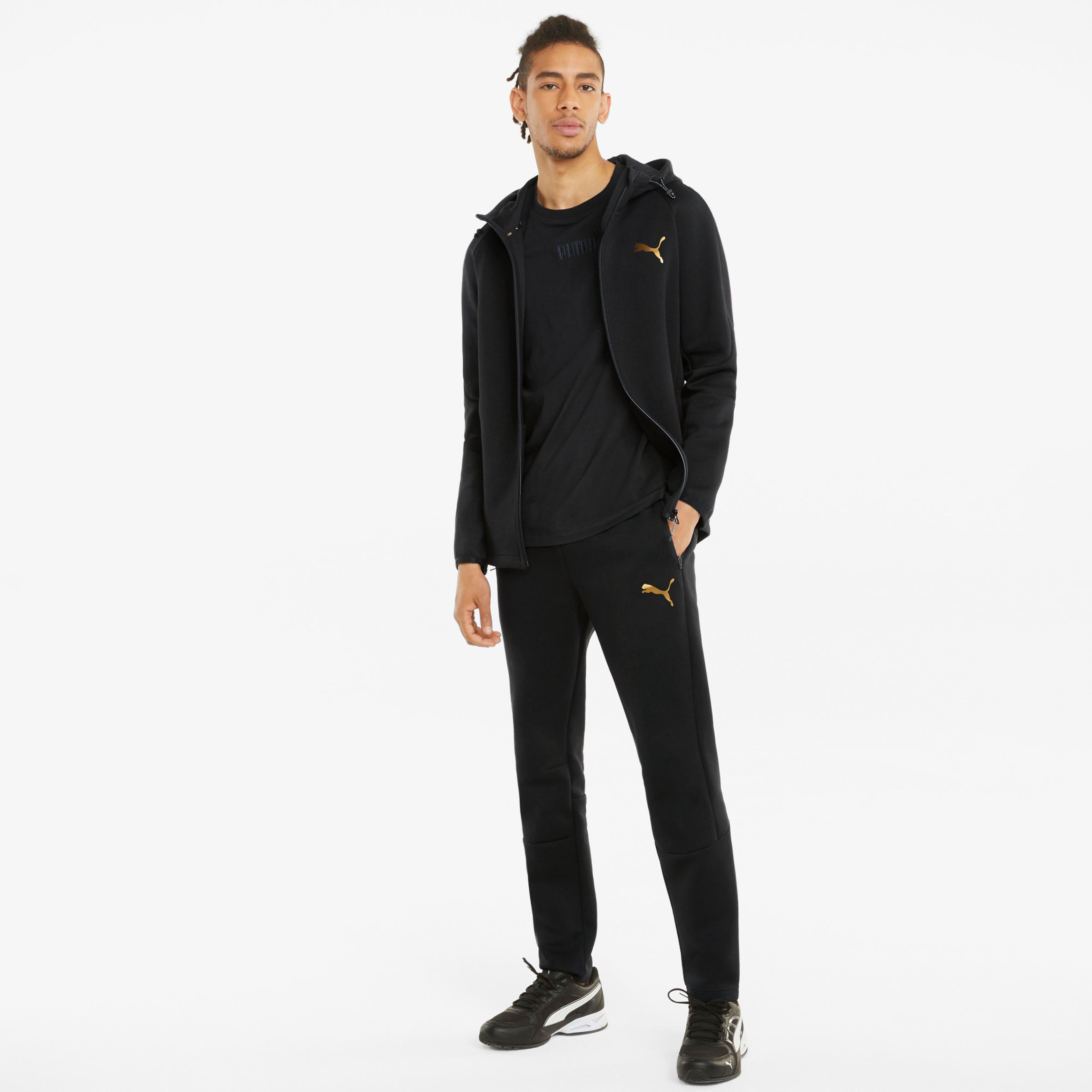Puma Evostripe FZ Erkek Siyah Sweatshirt