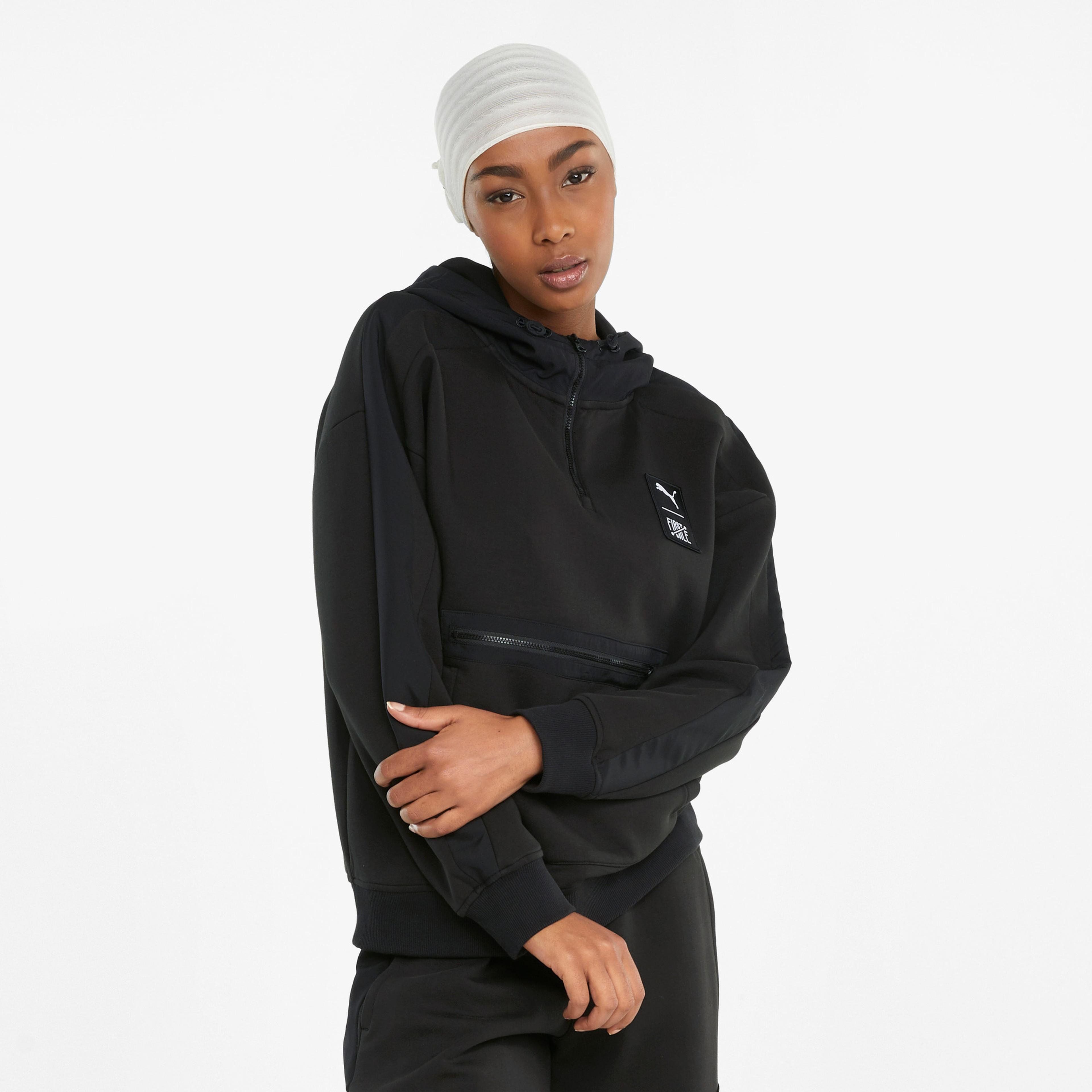 Puma First Mile Kadın Siyah Sweatshirt