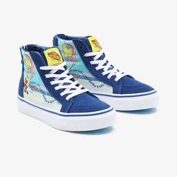 Vans X Spongebob Sk8-Hi Zıp Çocuk Mavi Sneakers