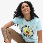 Vans X Spongebob Jump Out Crew Kadın Gri T-Shirt