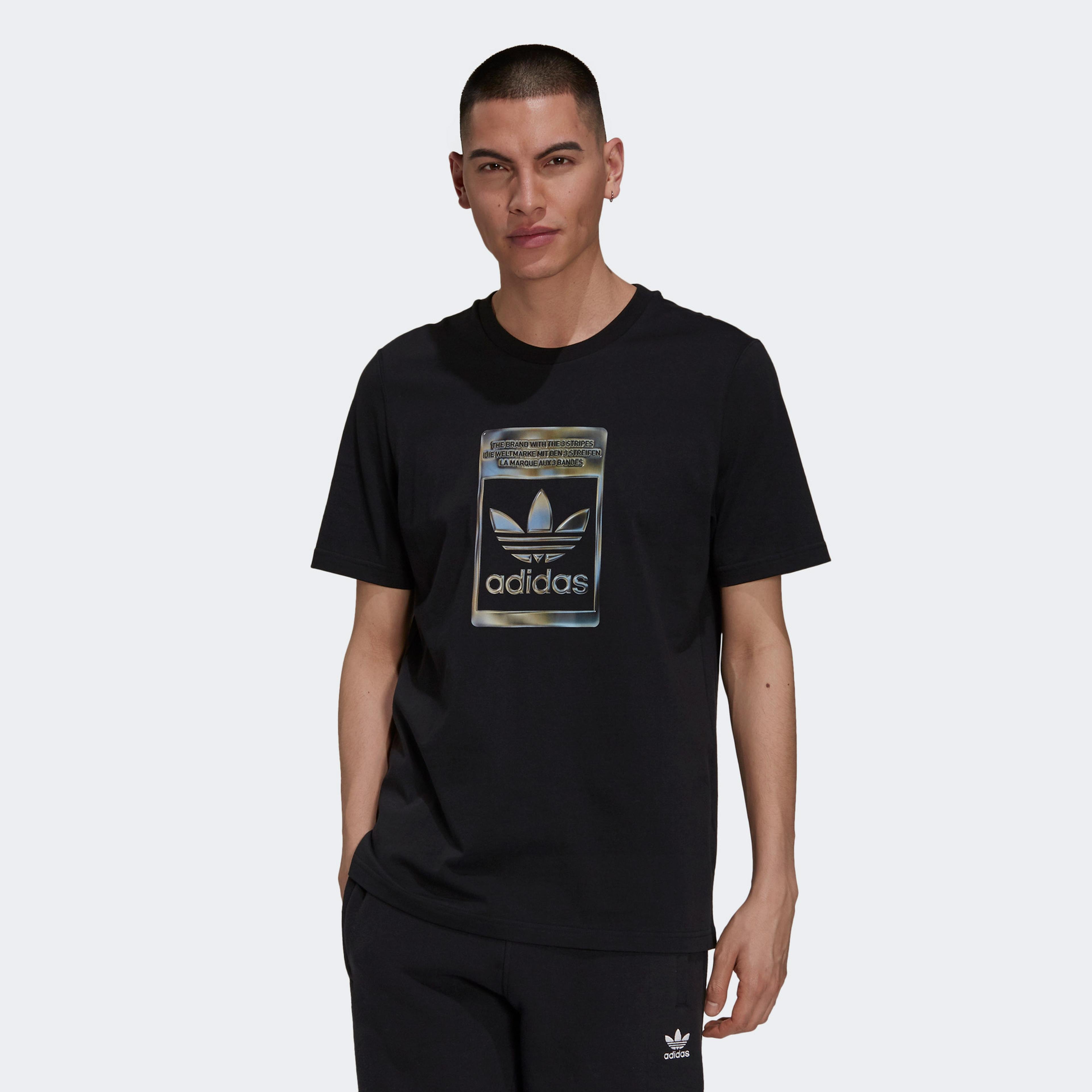adidas Camo Infill Erkek Siyah T-shirt