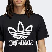 adidas Originals Trefo Baskılı Erkek Siyah T-shirt