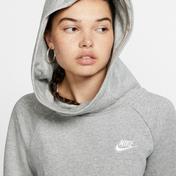 Nike Essential Funnel-Neck Fleece Kadın Gri Sweatshirt