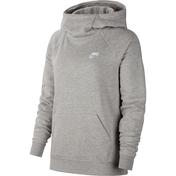 Nike Essential Funnel-Neck Fleece Kadın Gri Sweatshirt