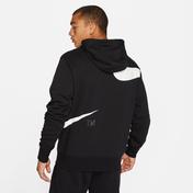 Nike Swoosh Semi-Brushed Erkek Siyah Sweatshirt