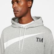 Nike Swoosh Semi-Brushed Erkek Gri Sweatshirt
