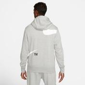 Nike Swoosh Semi-Brushed Erkek Gri Sweatshirt