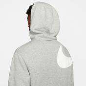 Nike Swoosh Semi-Brushed Erkek Gri Sweatshirt
