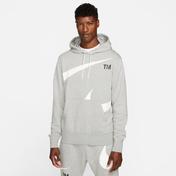 Nike Swoosh Semi-Brushed Erkek Gri Sweatshirt