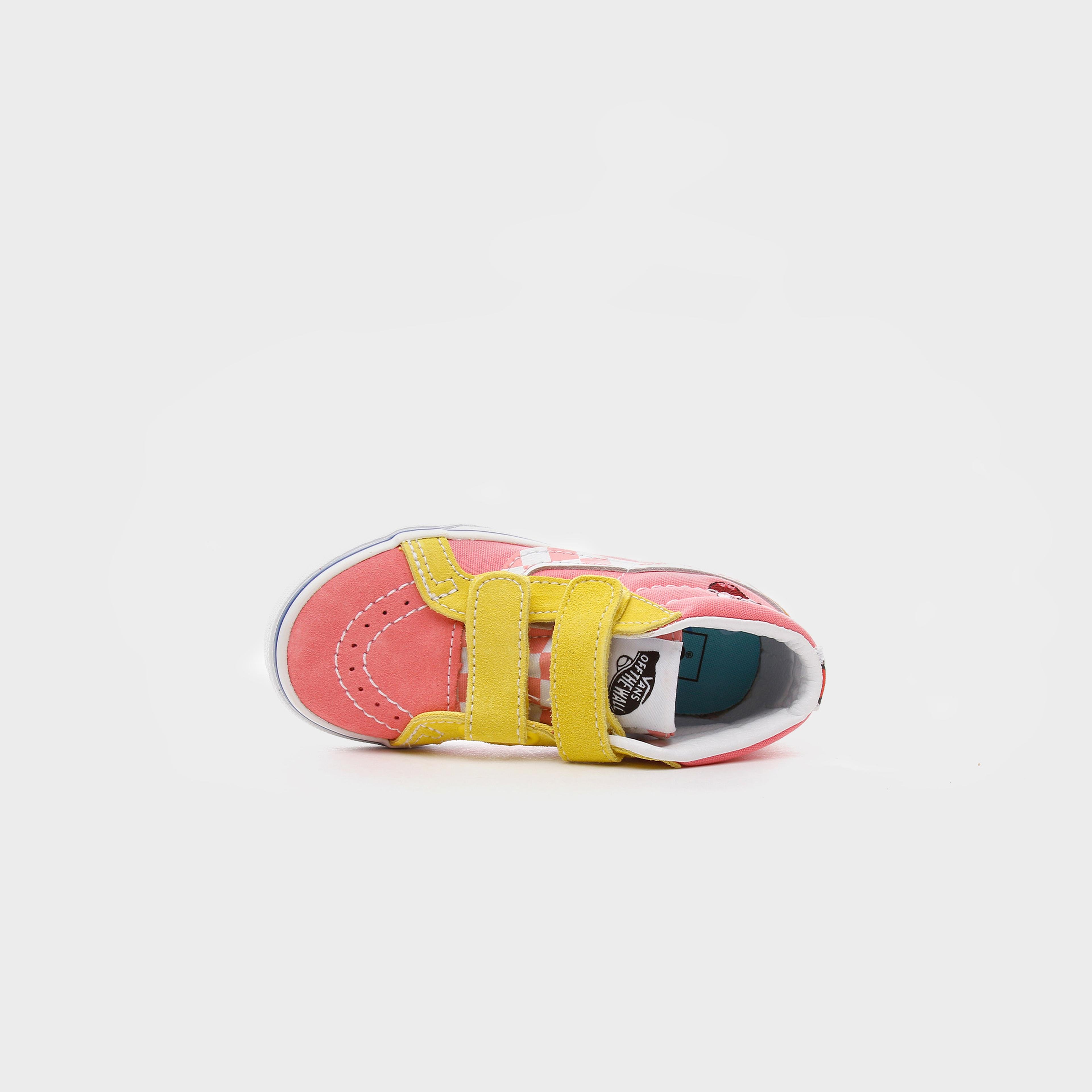 Vans X Spongebob Sk8-Mid Reissue Velcro Çocuk Pembe Sneaker