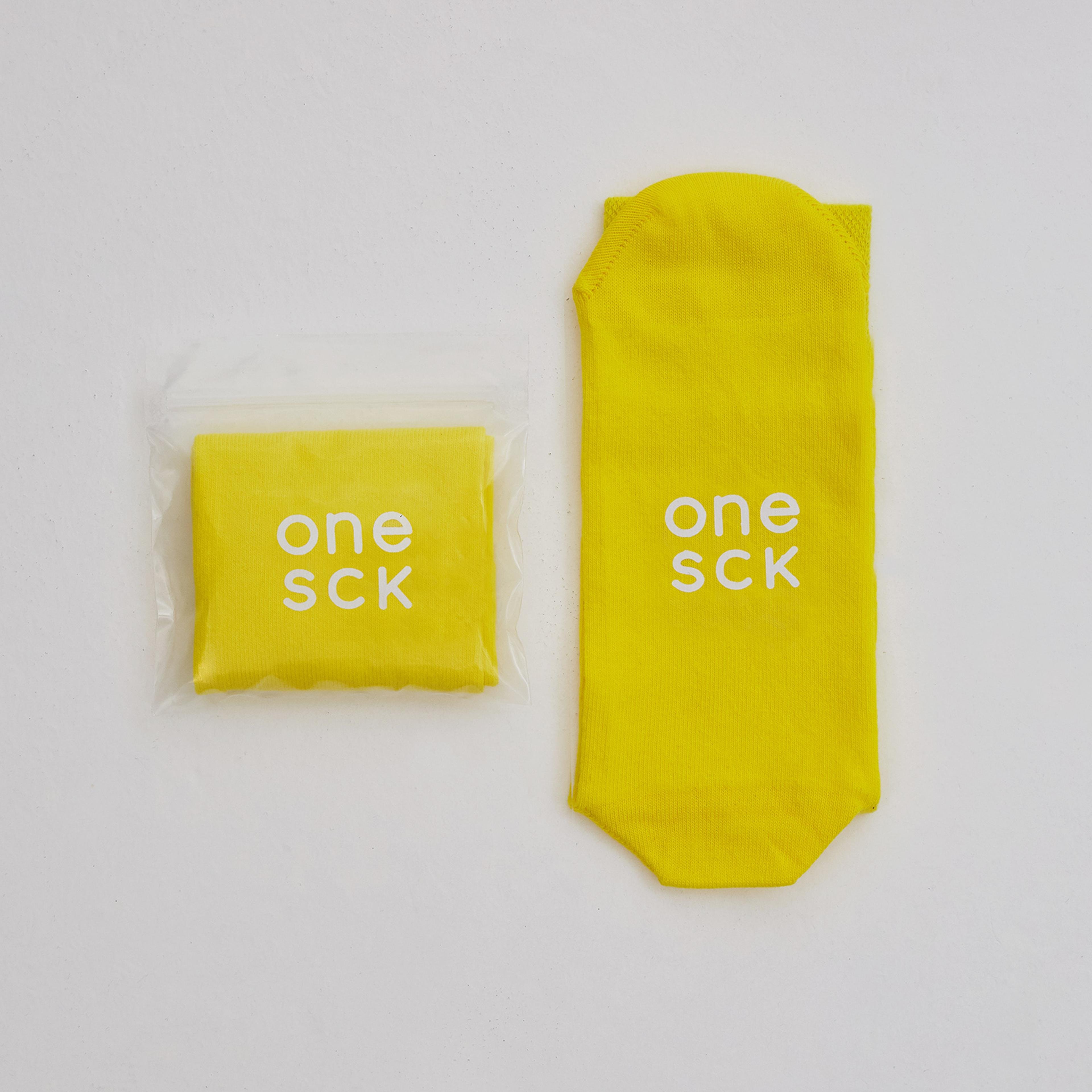 ONESCK Sun Yellow One Unisex Sarı Çorap