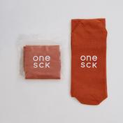 ONESCK Burnt Orange One Unisex Turuncu Çorap