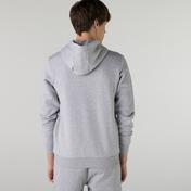 Lacoste Erkek Slim Fit Kapüşonlu Çizgili Gri Sweatshirt