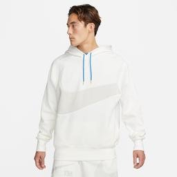 Nike Sportswear Swoosh Tech Fleece Erkek Beyaz Sweatshirt