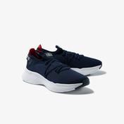 Lacoste Court-Drive Knit Erkek Lacivert - Kırmızı Spor Ayakkabı