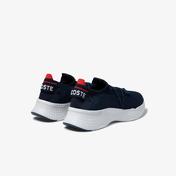 Lacoste Court-Drive Knit Erkek Lacivert - Kırmızı Spor Ayakkabı