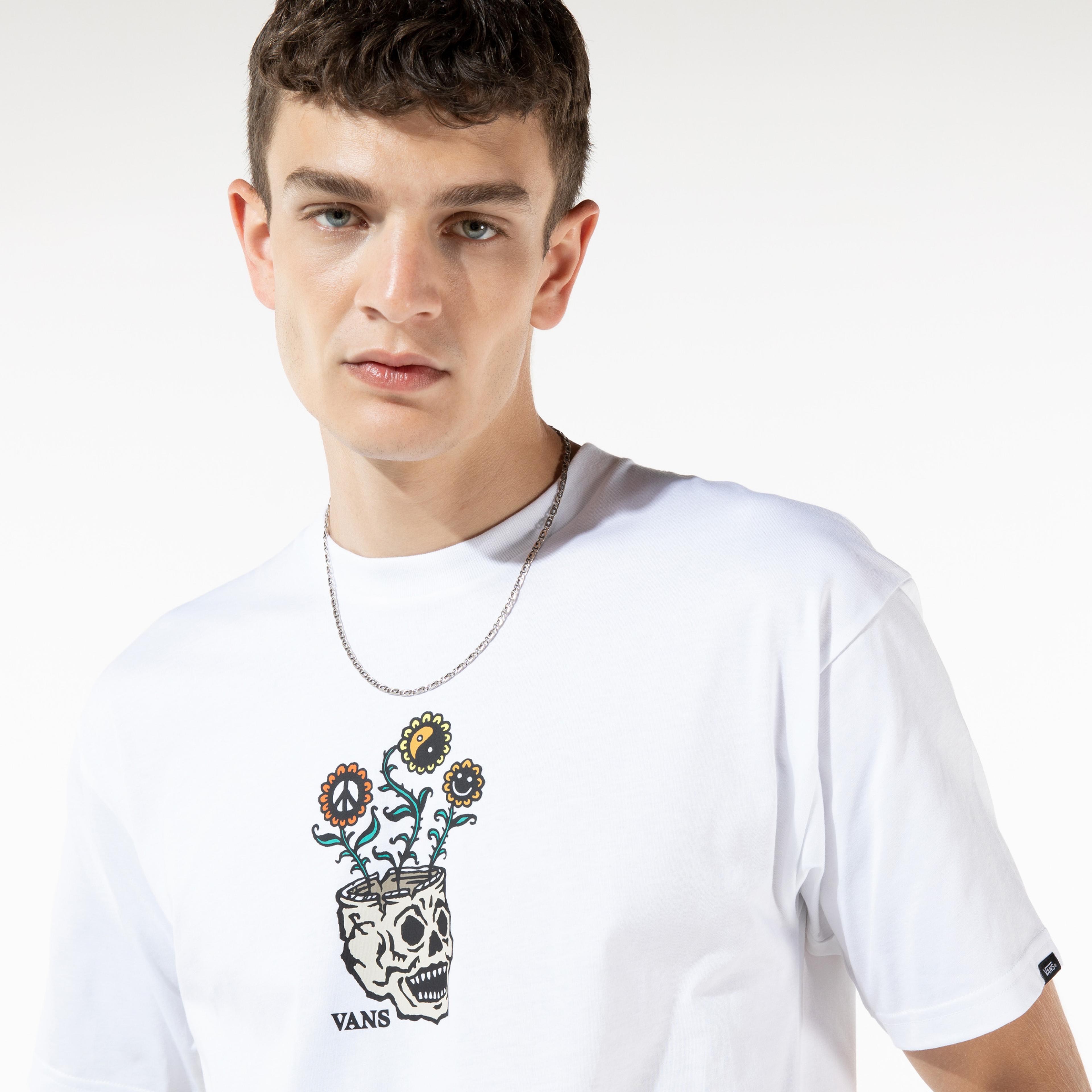 Vans Sprouting Erkek Beyaz T-Shirt