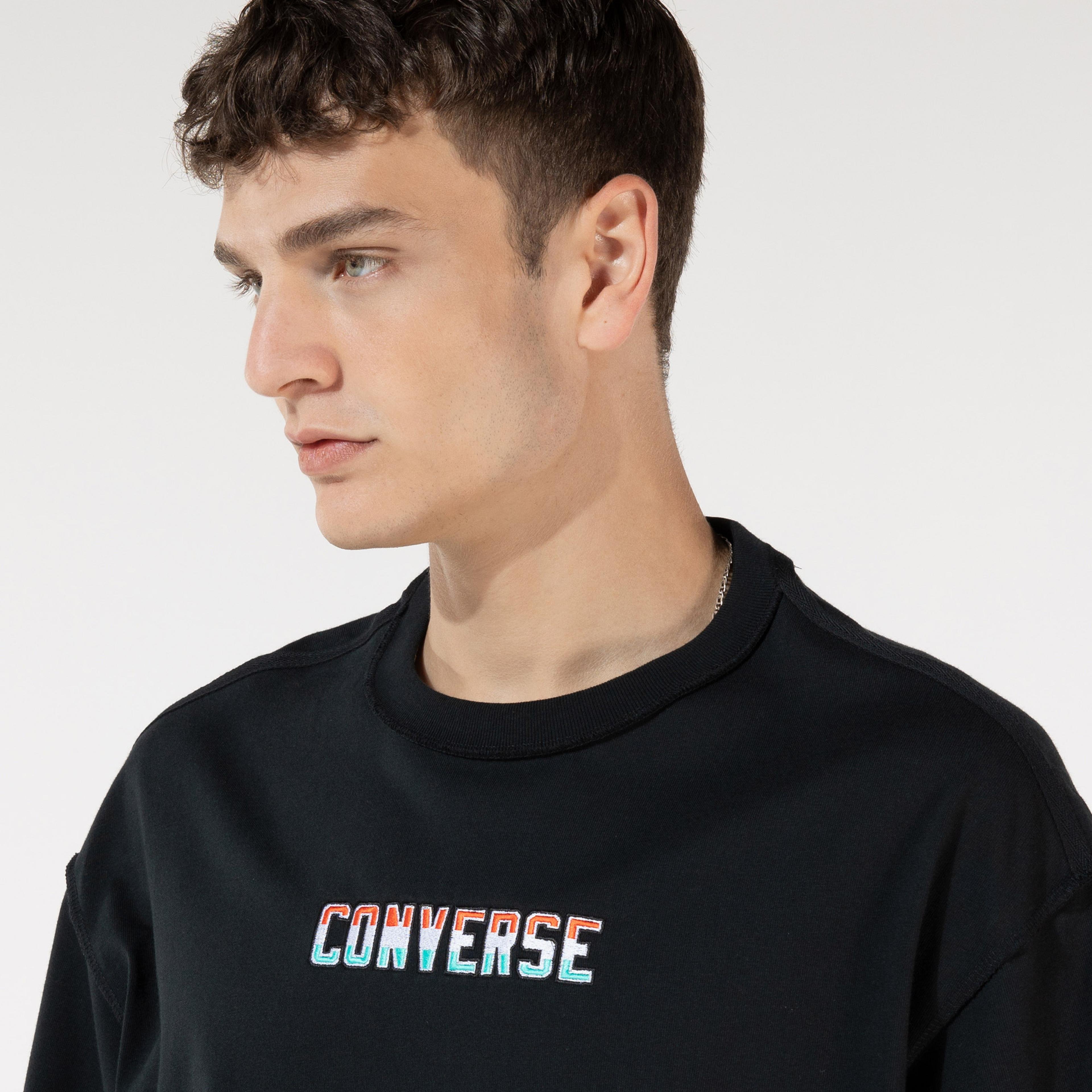 Converse Court Ready Graphic Erkek Siyah T-Shirt