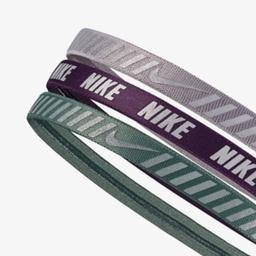 Nike Printed Hazard Stripe Assorted 3'lü Atmosphere Unisex Gri Saç Bandı