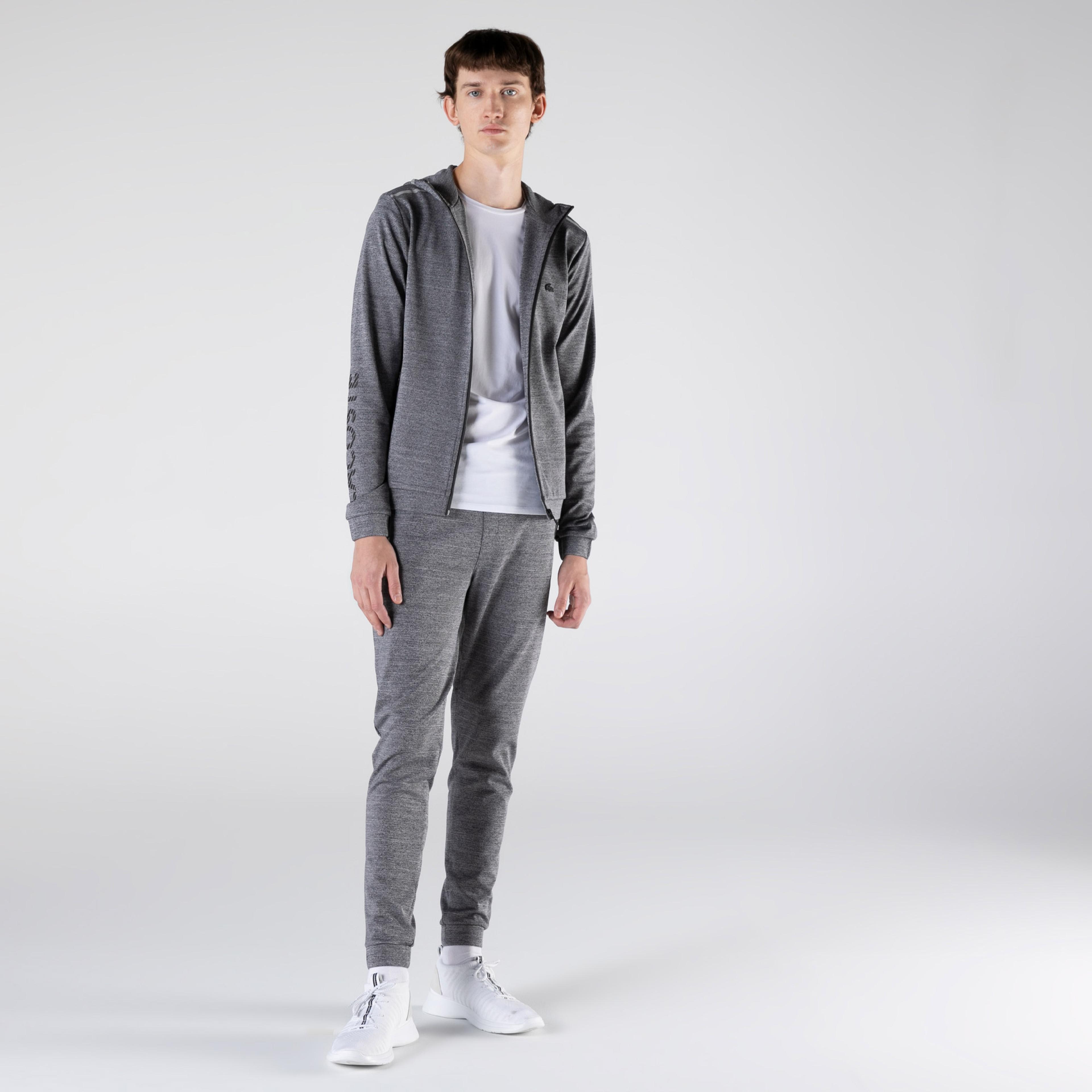 Lacoste Erkek Slim Fit Fermuarlı Gri Eşofman Üstü